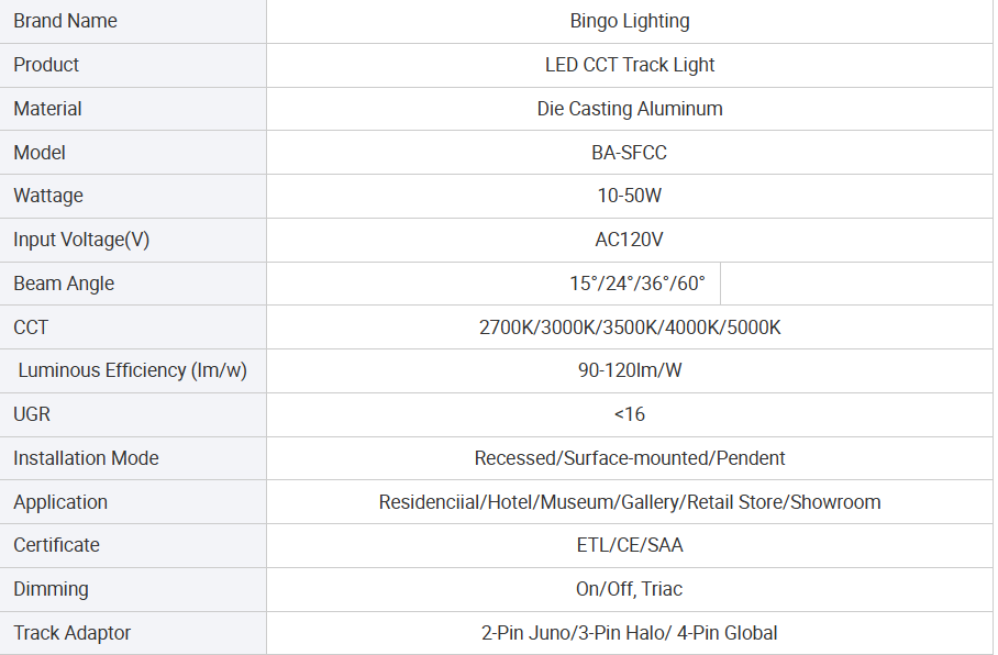Custom 220v Industrial Zoomable Dimmable COB LED Spot Track Lighting System Modern Design Aluminum High CRI 90 5-Year Warranty