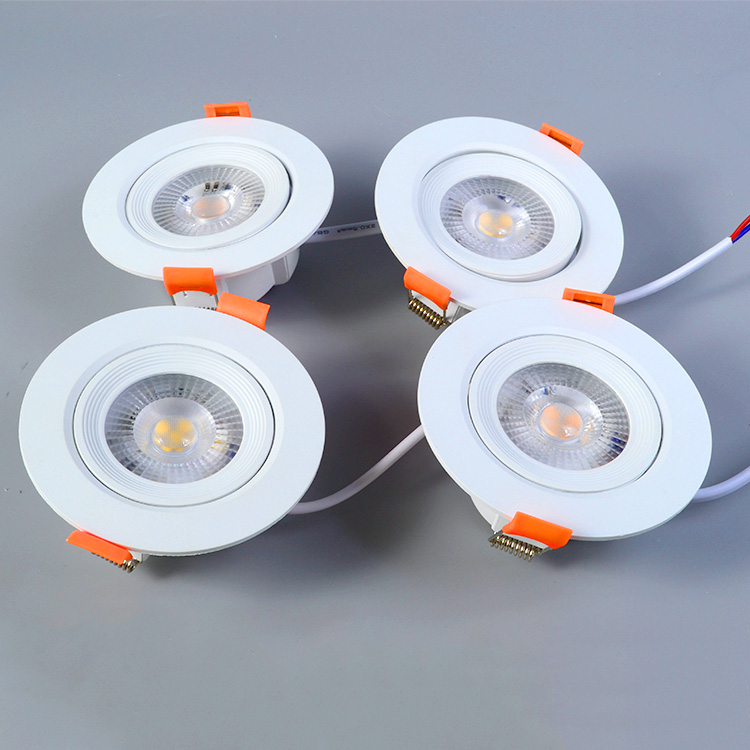 High Quality 5W Downlight Spotlight Office Home Hotel Ceiling Recessed Adjustable Cob Round Led Spot Down Light
