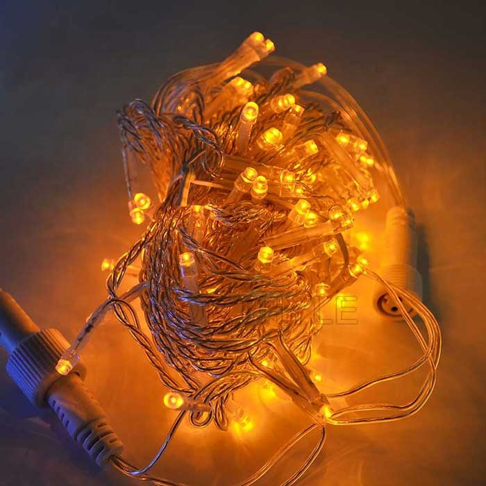 Wholesale IP44 Outdoor Waterproof Copper LED String Light 3500K Warm White AC110V/220V Connectable Light Chain for Christmas