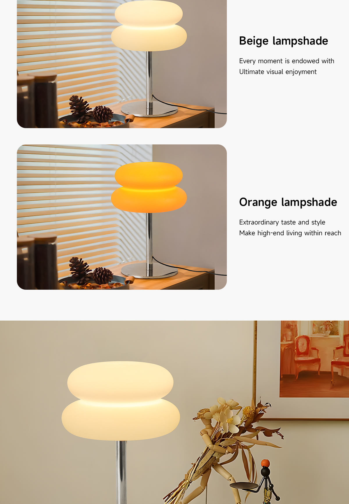 New Creative Modern Orange Table Lamp Bedside Table Lamp Living Room Simple Lighting Decoration Small Night Light
