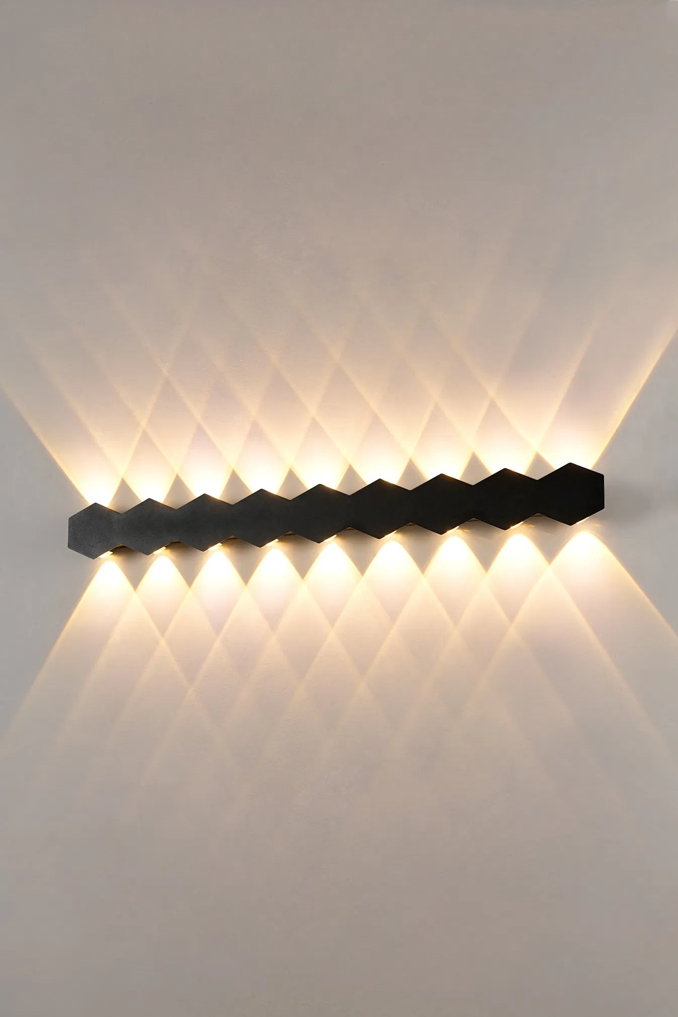 Modern LED Bathroom Vanity Light Black Linear Energy Storage Wall Light for Bedroom Living Room Corridor Stairs