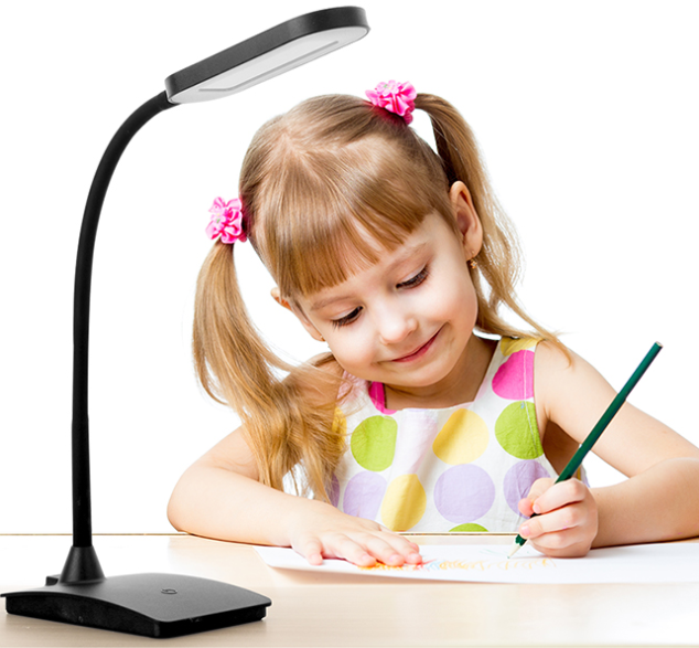 Modern USB Charging LED Table Lamp 2019 Bedside Reading Lamp with Touch Control 3-step Dimmer Energy Saving 2-Year Warranty