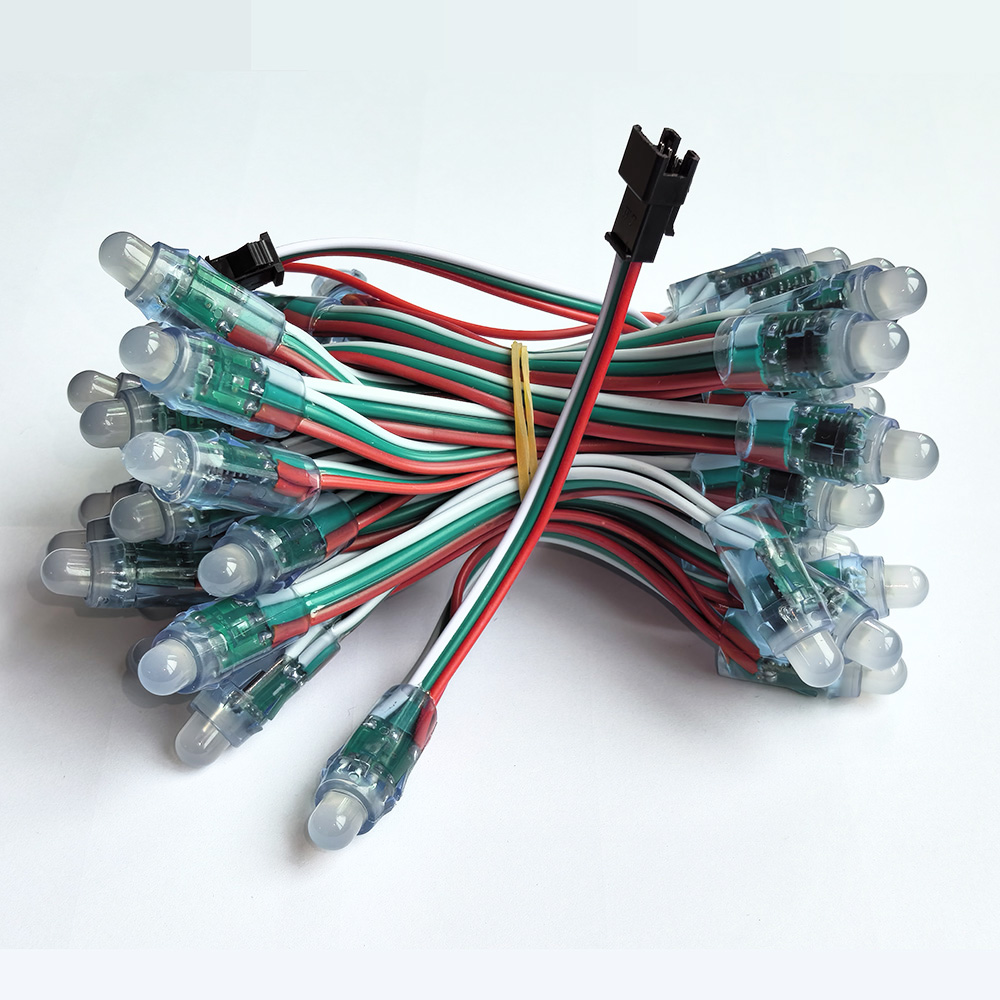 Good Quality 5V WS2811 Full Color LED Pixel Light 12mm Waterproof IP67 LED Pixel String