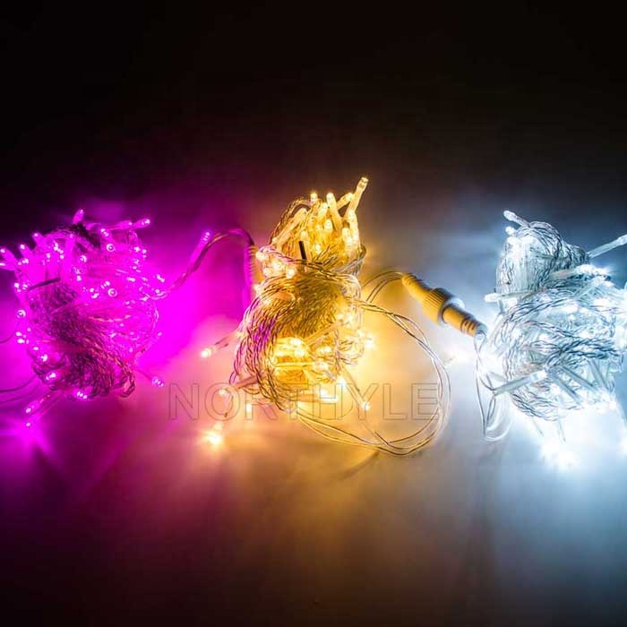 Wholesale IP44 Outdoor Waterproof Copper LED String Light 3500K Warm White AC110V/220V Connectable Light Chain for Christmas