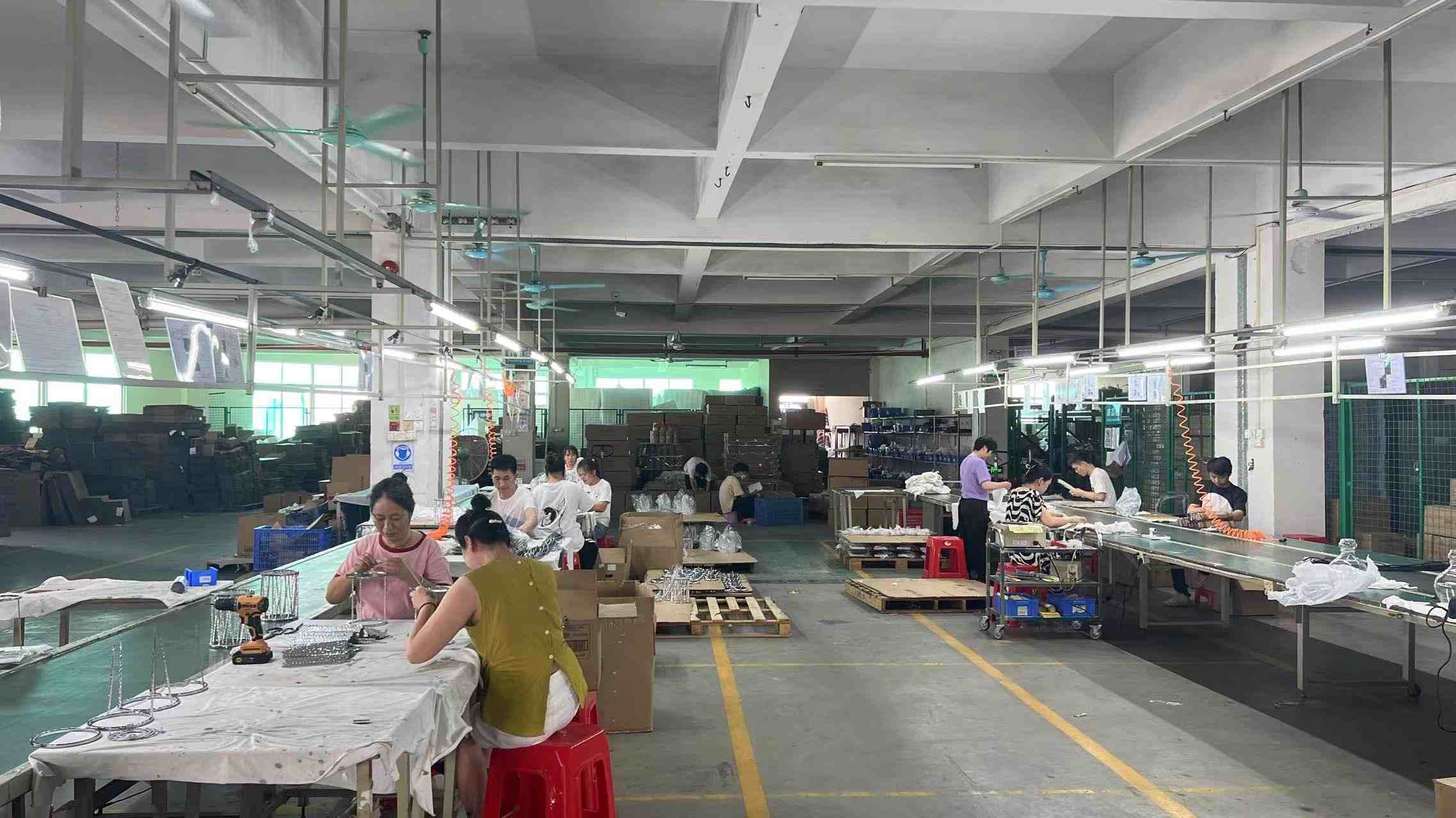 CLC Lighting LED lamp assembly workers quality control