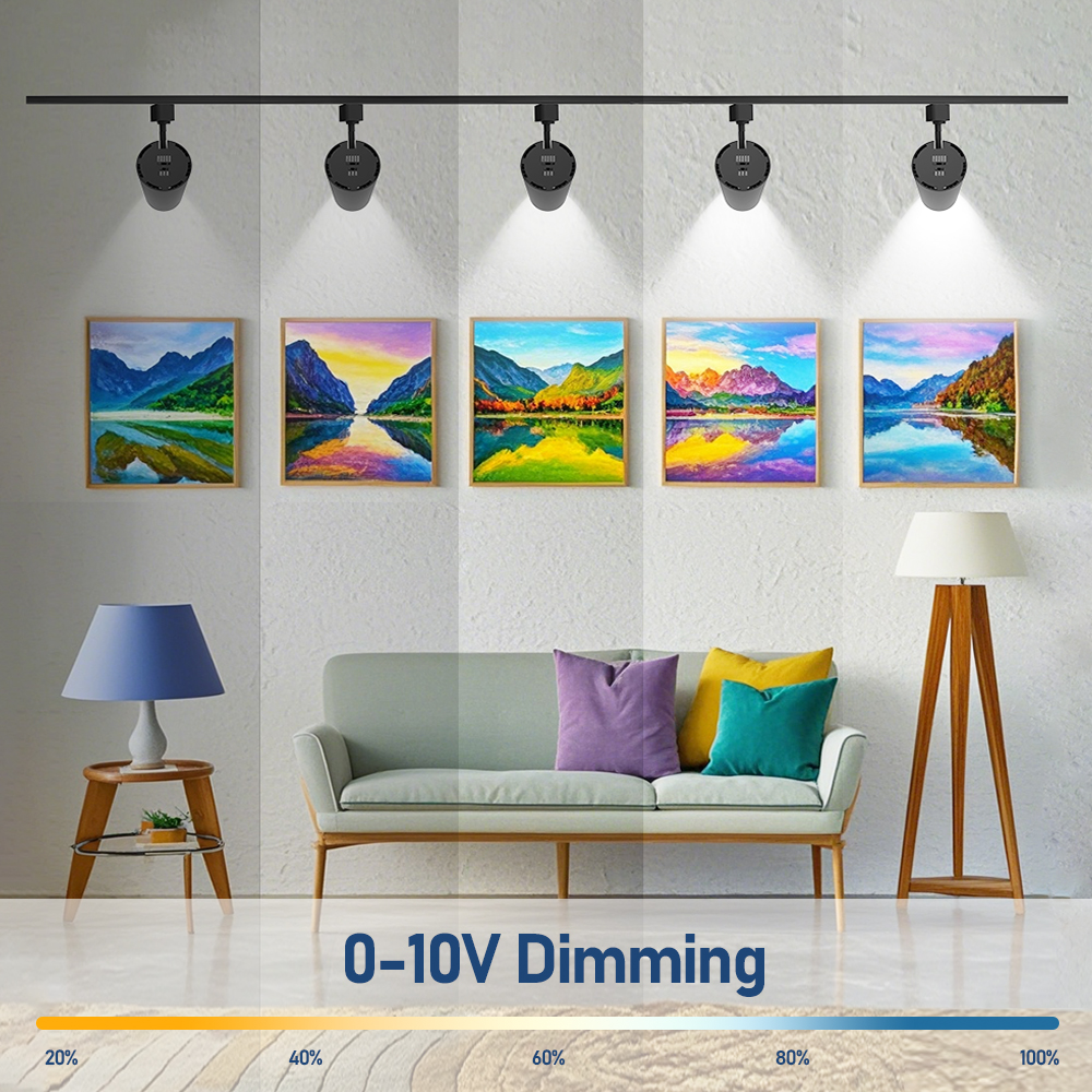Factory Direct Modern Dimmable Adjustable 10W-30W Commercial Ceiling Track Light Rail Lighting System Led Track Light