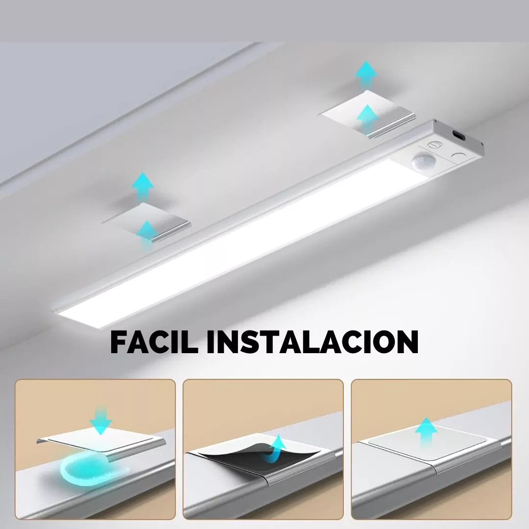 USB Rechargeable Magnetic Wall Motion Sensor Night Lamp Warodrobe Light Under Led Cabinet Lights