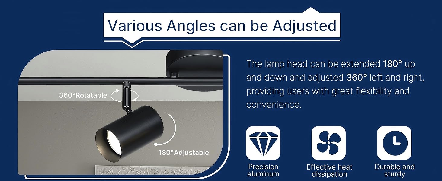 LED Track Head Lighting View 4