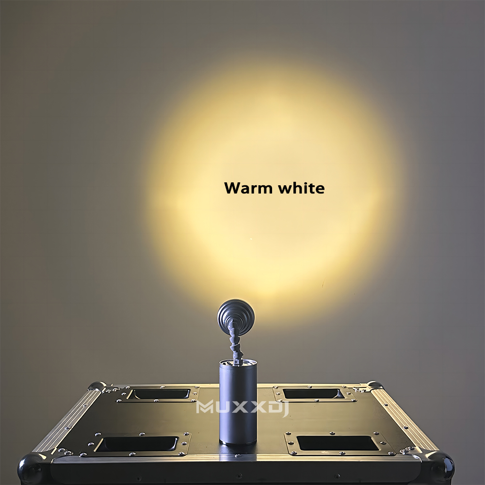 20pcs 10W LED Mini Magnetic Pin Spot Light with Remote Control &amp; Case, Wireless Zoom for DJ Wedding Event
