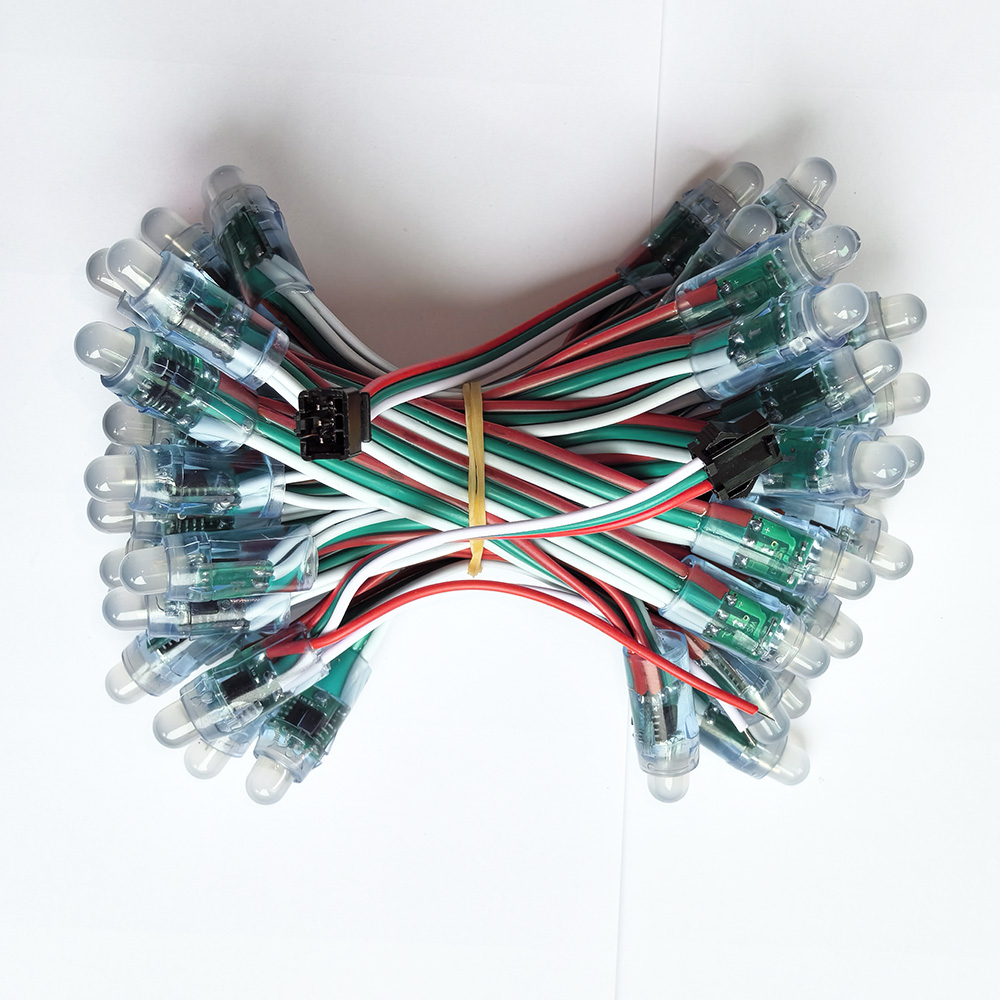 Good Quality 5V WS2811 Full Color LED Pixel Light 12mm Waterproof IP67 LED Pixel String