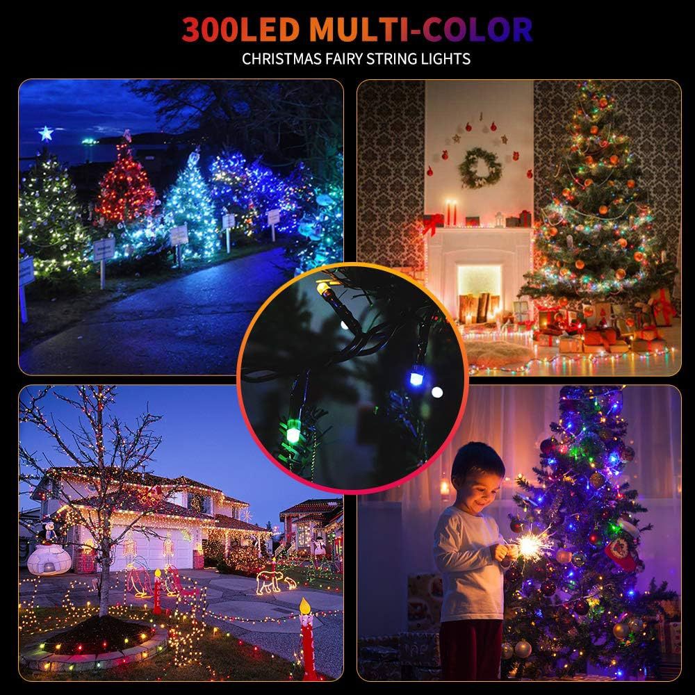 Intelligent RGB LED Magic Color 10m Indoor/Outdoor Decorative Lighting Remote Control Plug-in Light String Christmas