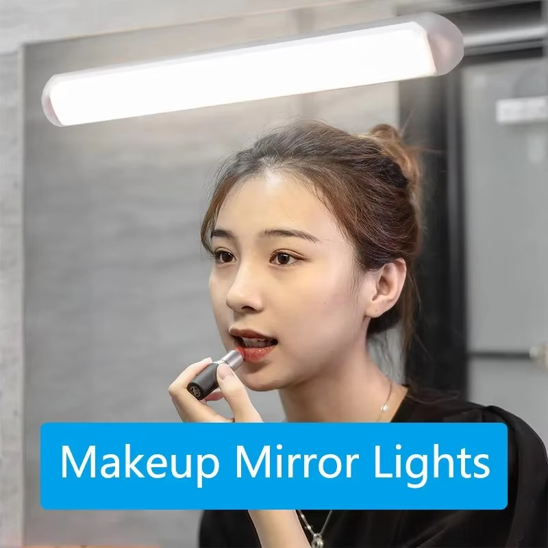 LED Vanity Lights Eye Protection 5V USB Rechargeable Makeup Mirror Light Touch Switch Wall Dressing Table Desk Lamp
