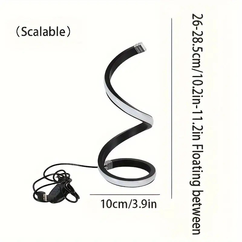 JAIYI 2025 Modern Design Alien Bar Light USB Cable 5V Desk Lamp Tri-Color Dimming Infinite Decorative Bedside Lamp