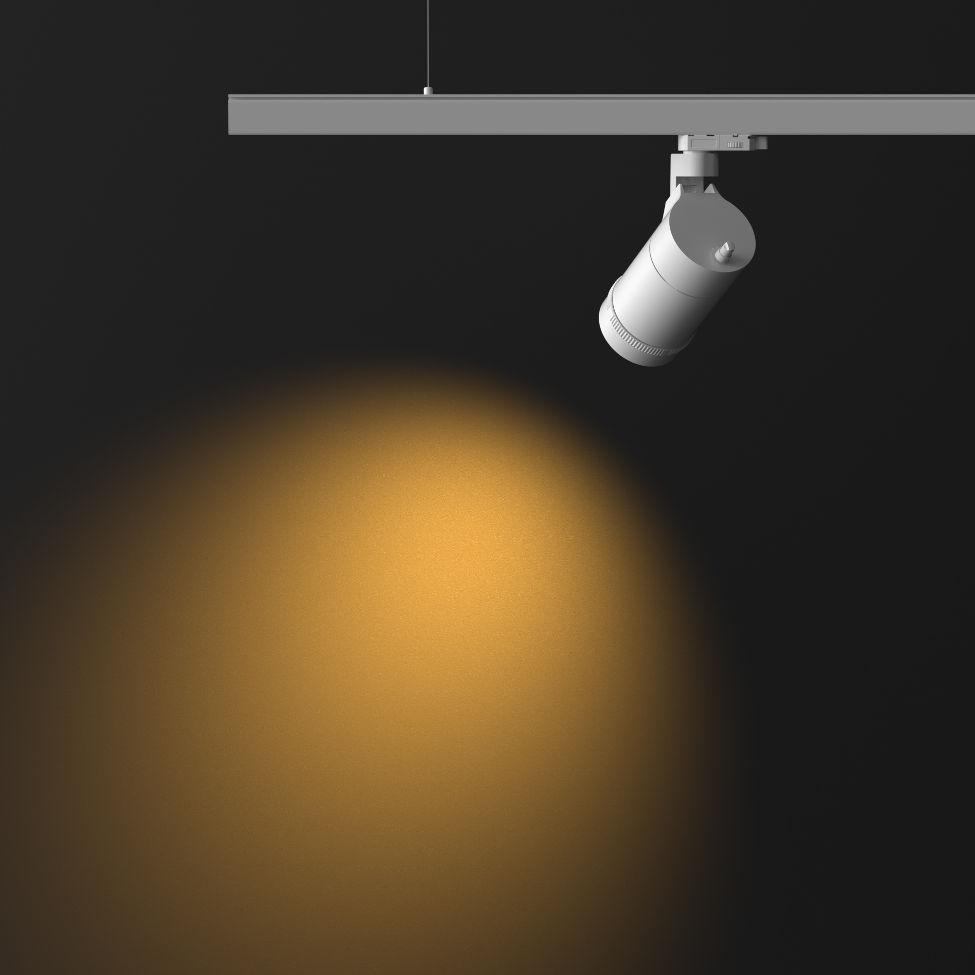 Museum Track Light System High CRI Smart Track Lights Showcase 360 Degree Zoomable Dimmable Led Track Light