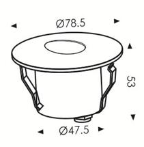 IP65 Waterproof Outdoor Warning Step Lights for Sidewalk Garden Pathway Yard
