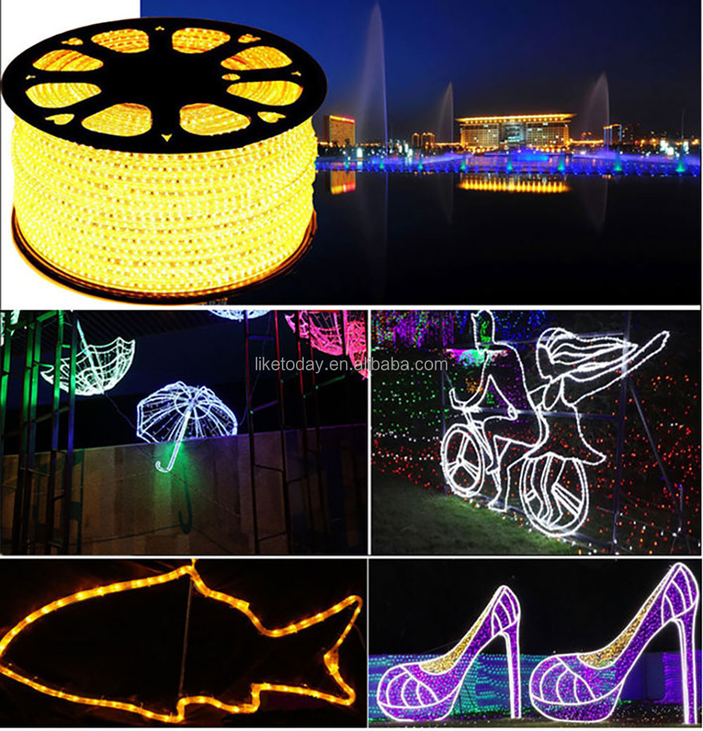 UPGRADED Customized Underwater Hanging IP67 Waterproof PVC LED Rope Lights Christmas Strip Shaped Reindeer Light
