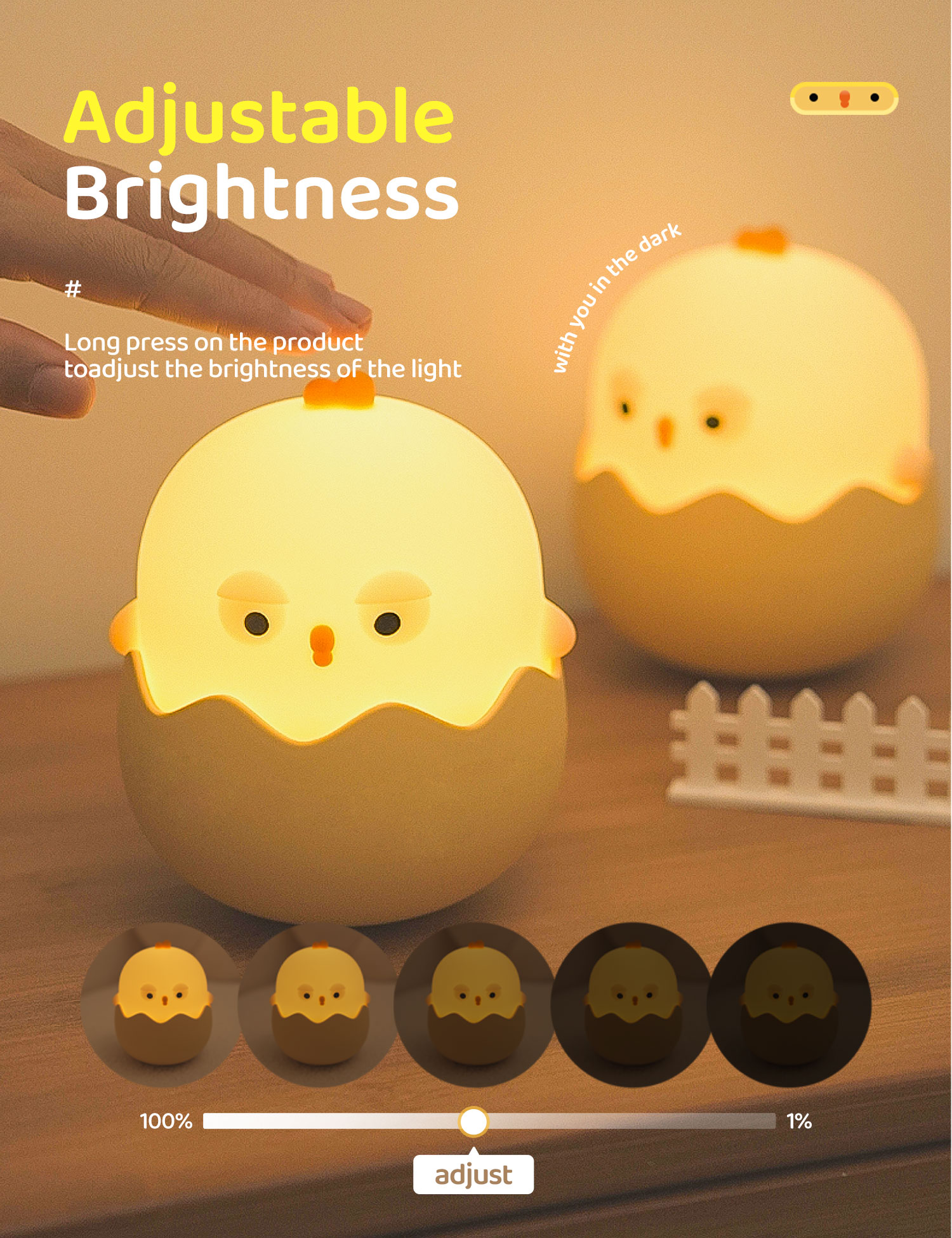 Room Study Bedside Bed Side Lamp Bedside Rechargeable Smart Home Desk Table Night Lights