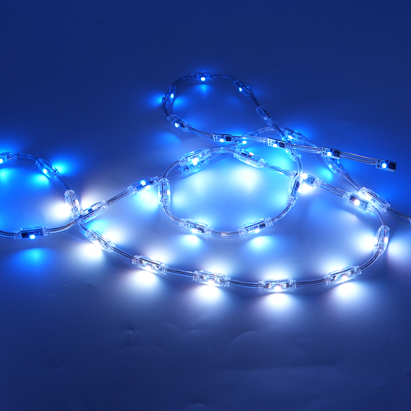 IP67 Waterproof RGB Programmable Building Facade Decor 3D Mini Beans Light Pixel Spot Lamp String Mesh Screen