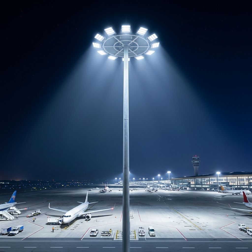 Airport Apron Lighting IP67 600W-800W LED Flood Light With Salt Spray 160Lm/W Asymmetric Optics For Airport