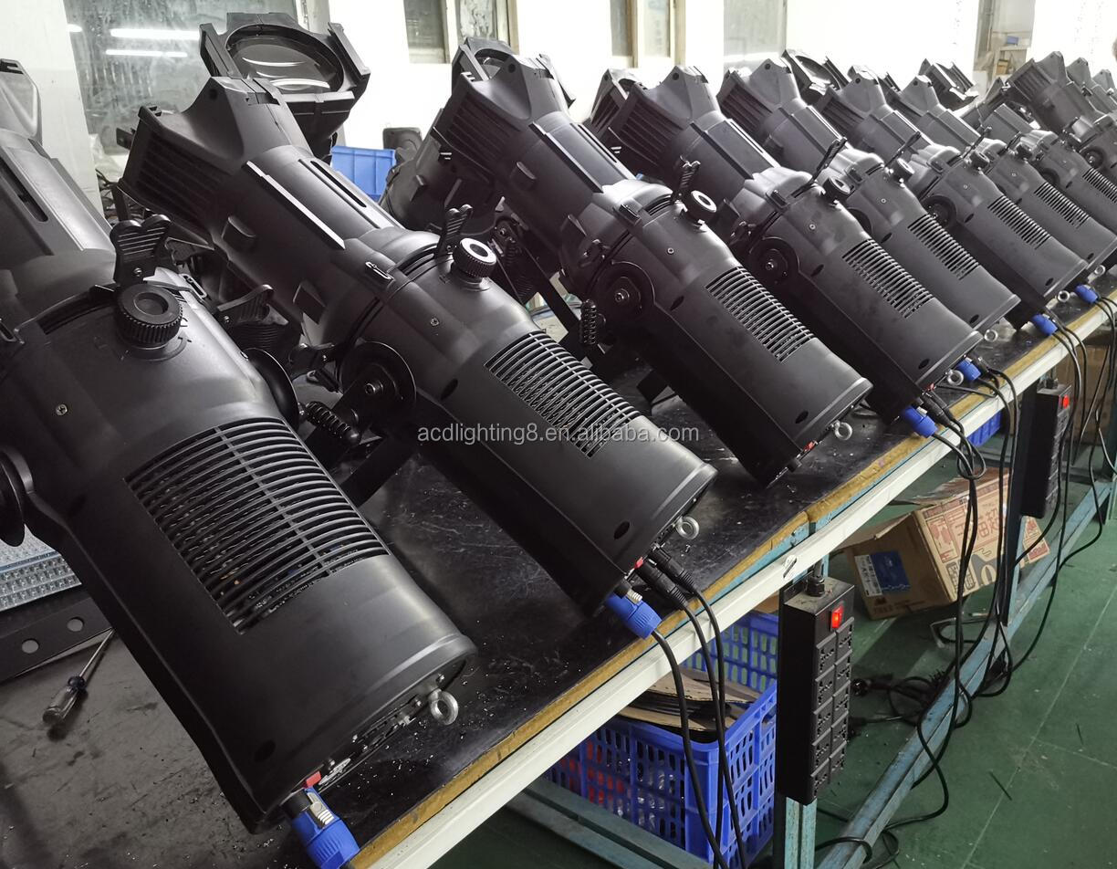 200w High Bright High Definition 4in1 Rgbww Led Ellipsoidal Profile Lekos Spot Light for Church Stage