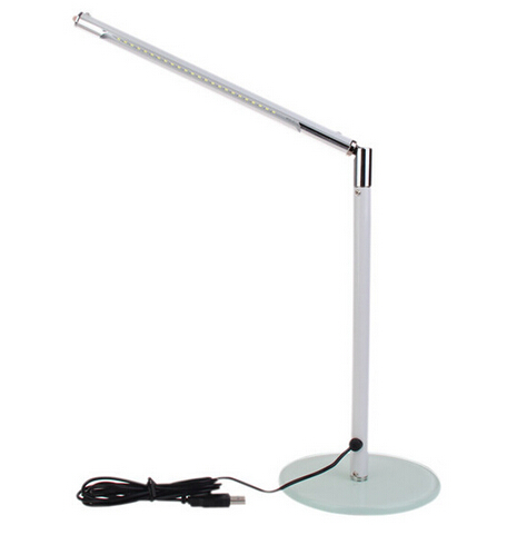 Chinese Manufacturer's LED Table Lamp Electric Power Supply Bedside Desk Lamp with Blue Black White Red Shades for Reading Room