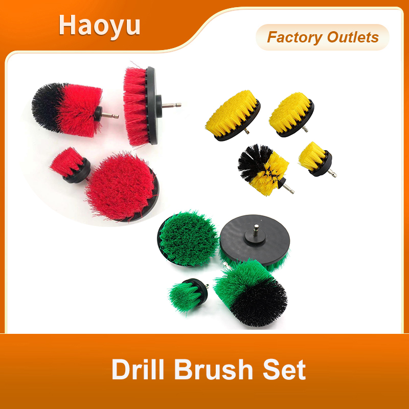 4 PCS Drill Brush Set Multi-Purpose Electric Cleaning Brush Kit Rotary Brush for Drill Drill Brush Attachment Set Drillbrush Power Scrubber
