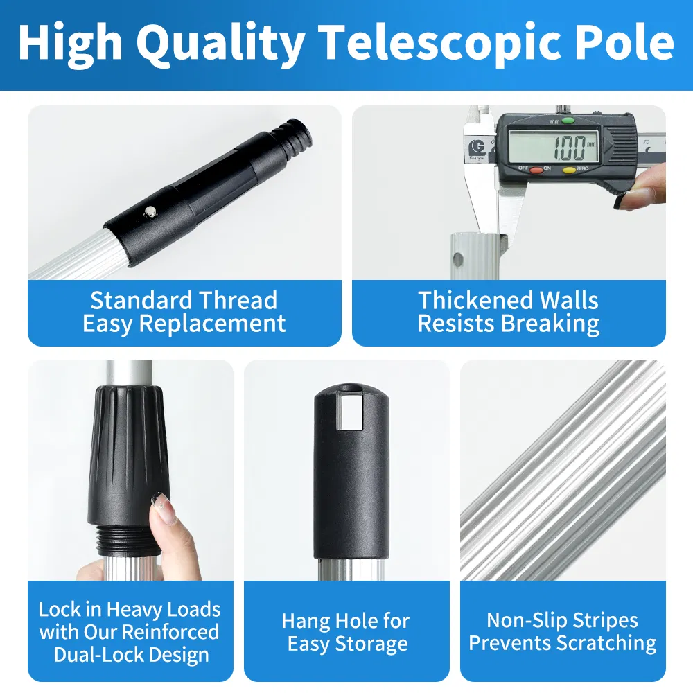 Eco Friendly Telescopic Pole for Sustainable Cleaning Practices