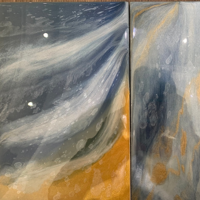 Epoxy Mirror with Flash Paint Finish