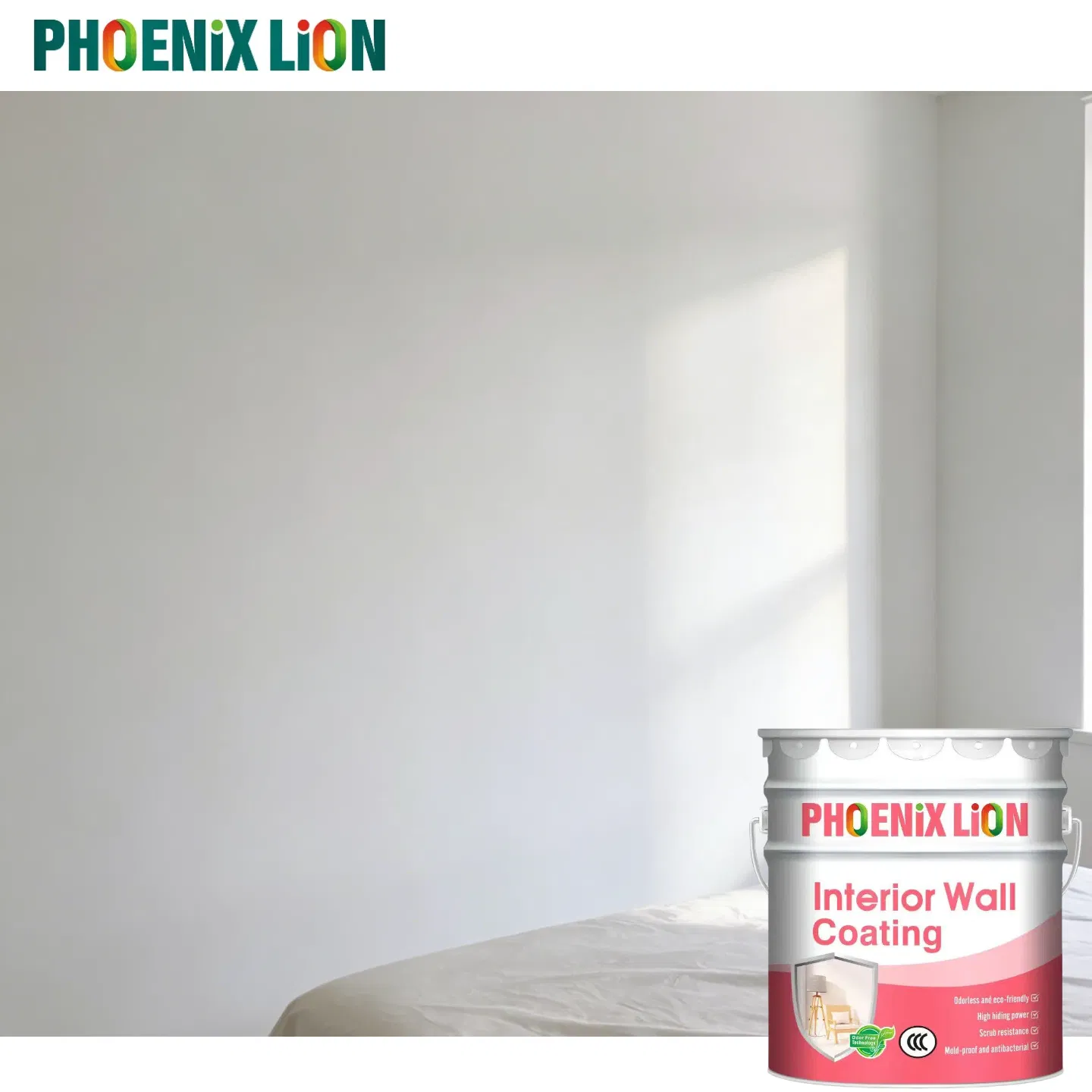Phoenix Lion 20kg Interior Wall Paint Coating - Vibrant Finish