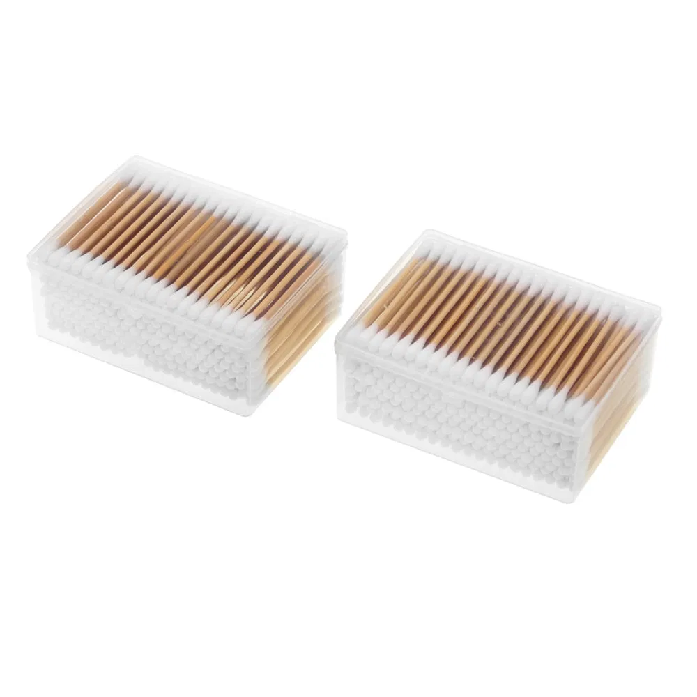 Gentle Touch Disposable Bamboo Stick Biodegradable Cotton Swabs for Laboratory Glassware Cleaning