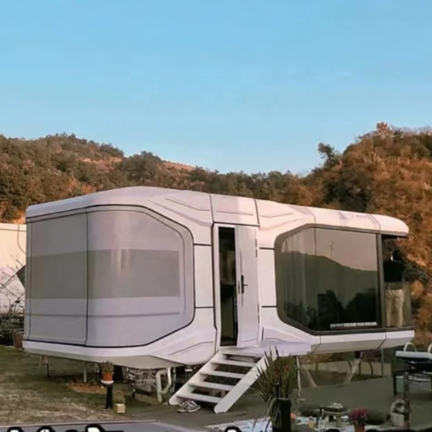 Prefab Mobile Office Pod Apple Cabin Prefabricated Portable 20FT 40FT Container Home