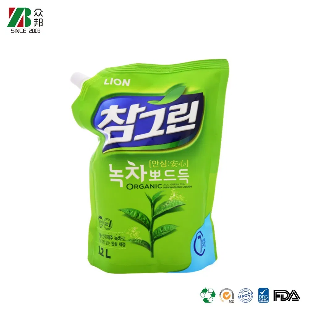 Stand-Up Spouted Laundry Detergent Bags Made in China 500ml-5L Thickened Leak-Proof Wholesale Daily Chemical Liquid Packaging
