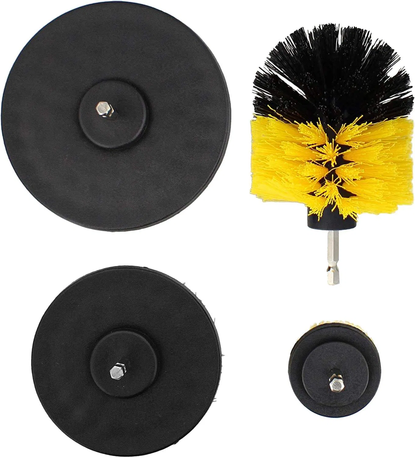 4 PCS Drill Brush Set Multi-Purpose Electric Cleaning Brush Kit Rotary Brush for Drill Drill Brush Attachment Set Drillbrush Power Scrubber