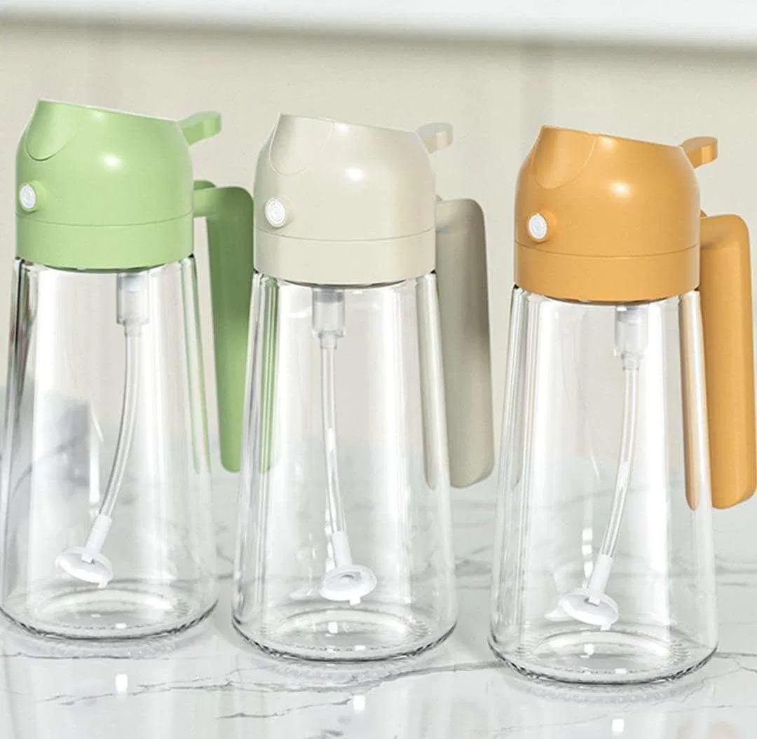 2-in-1 Olive Oil Sprayer Bottle Oil Dispenser with Pourer for Cooking