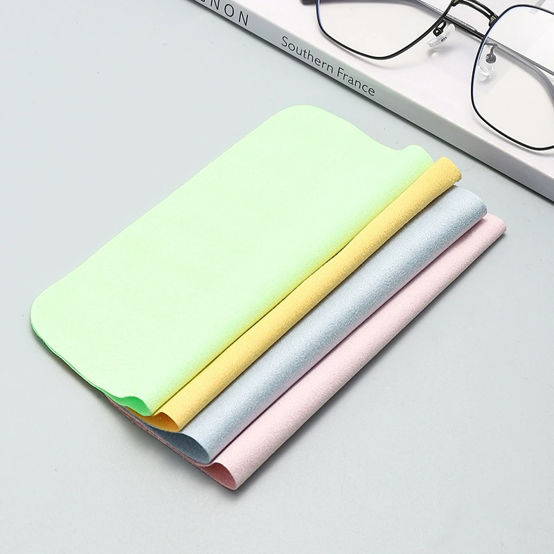 Wholesale Cheap Custom Logo Print Reusable Mobile Phone Computer Screen Camera Lens Sunglass Eyeglass Glasses Soft Microfiber Cleaning Cloth for Promotion Gift