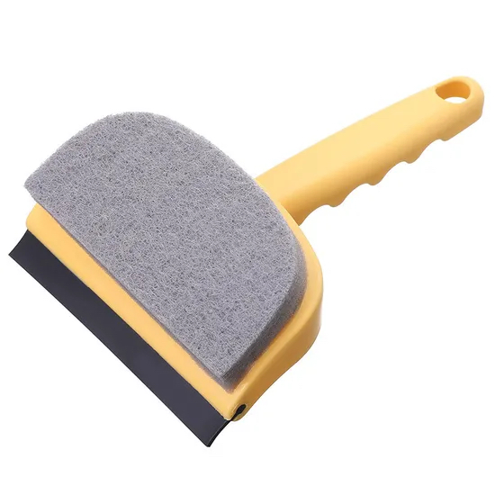 2-in-1 Double Sided Cleaning Brush with Scraper Glass Window Wiper Tool Hh001_13