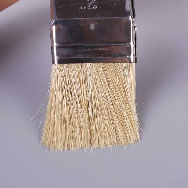 Long Handle Right Elbow Pig Hair Material Sweeping Ash Side Curved Cleaning Brush