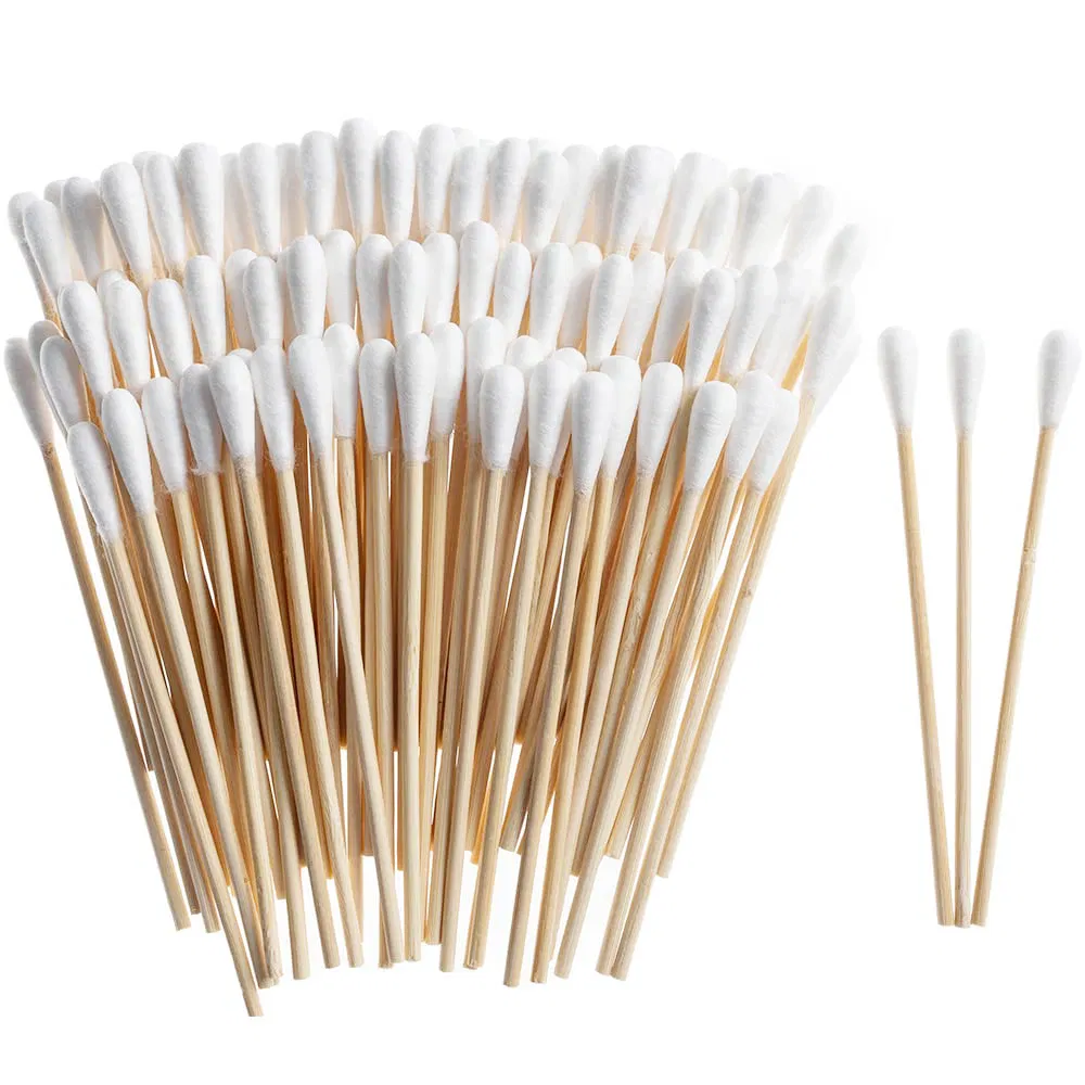 Biodegradable Cotton Swabs Natural Bamboo Wood Stick Daily Ear Cleaning Coton Tige for Baby Care