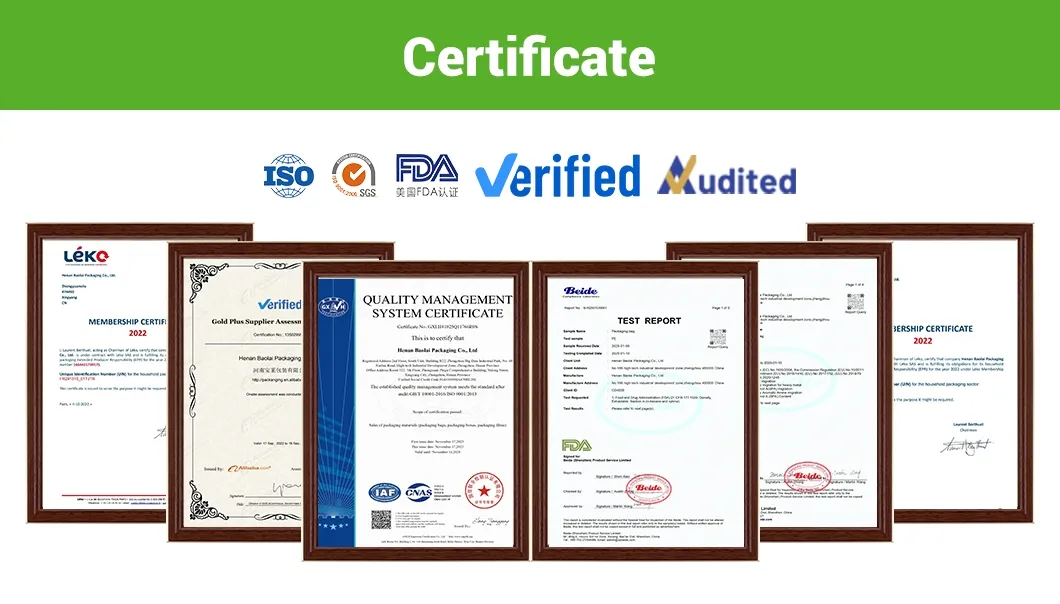 Certifications