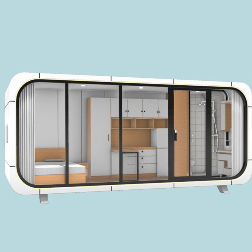Dxh Low Cost Prefab Container Module Capsule Home Apple Cabin for Sale