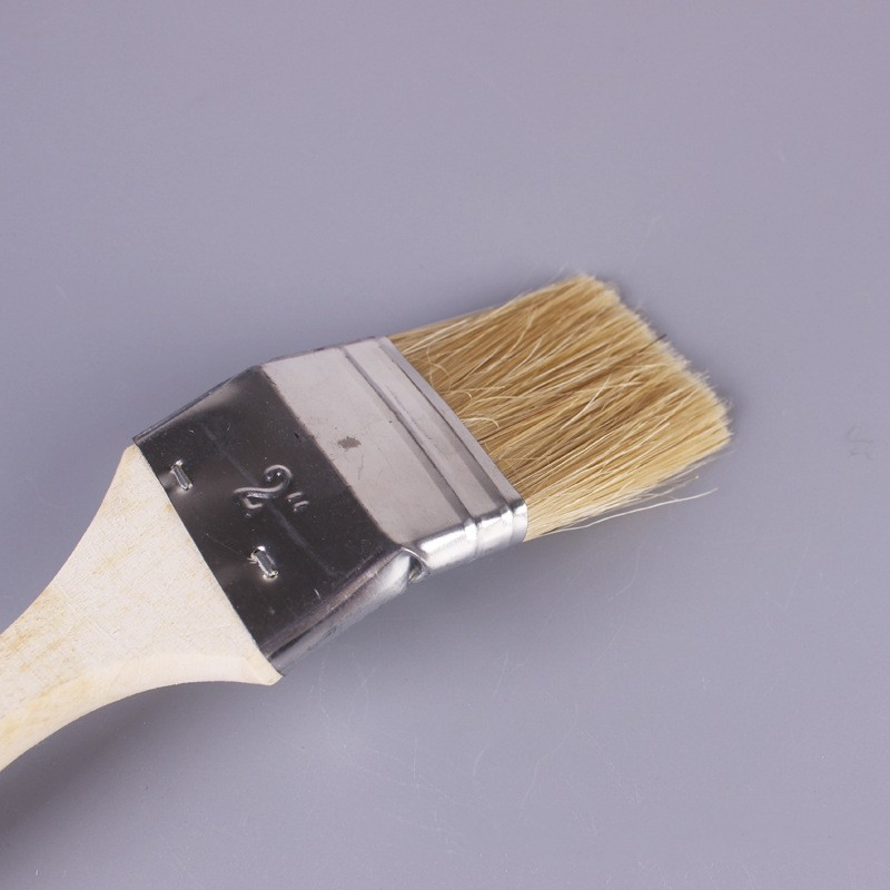 Long Handle Right Elbow Pig Hair Material Sweeping Ash Side Curved Cleaning Brush