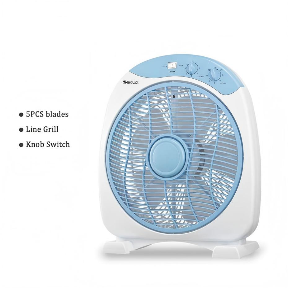 12 Inch Table Fan Box Fan Mini CE Certificate Plastic Home Appliance