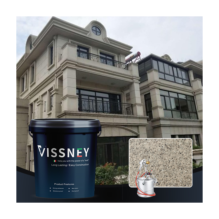 Vissney Water-Based Sand Paint Coating Smooth Finish Wall Decor