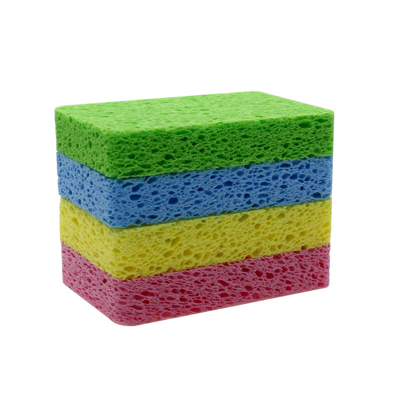 Esun Biodegradable Non-Scratch Natural Cellulose Cleaning Sponge for Kitchen Bathroom