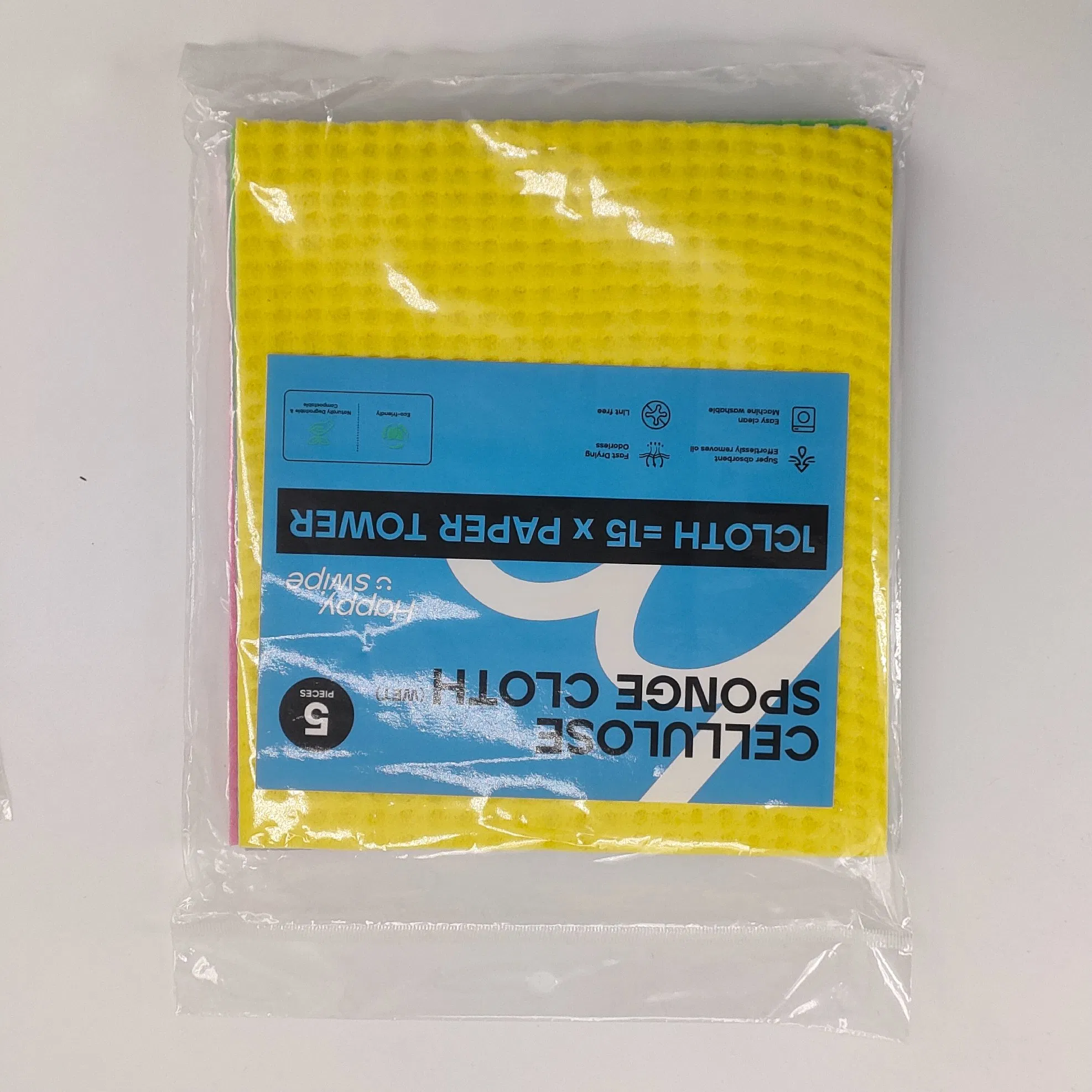 Reusable Dishcloth Cellulose Sponge Cloths Cleaning Cloths