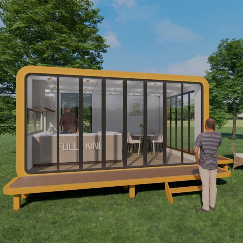 Dxh Factory Custom 20FT Prefabricated Office Pod Waterproof Container Home Apple Cabin