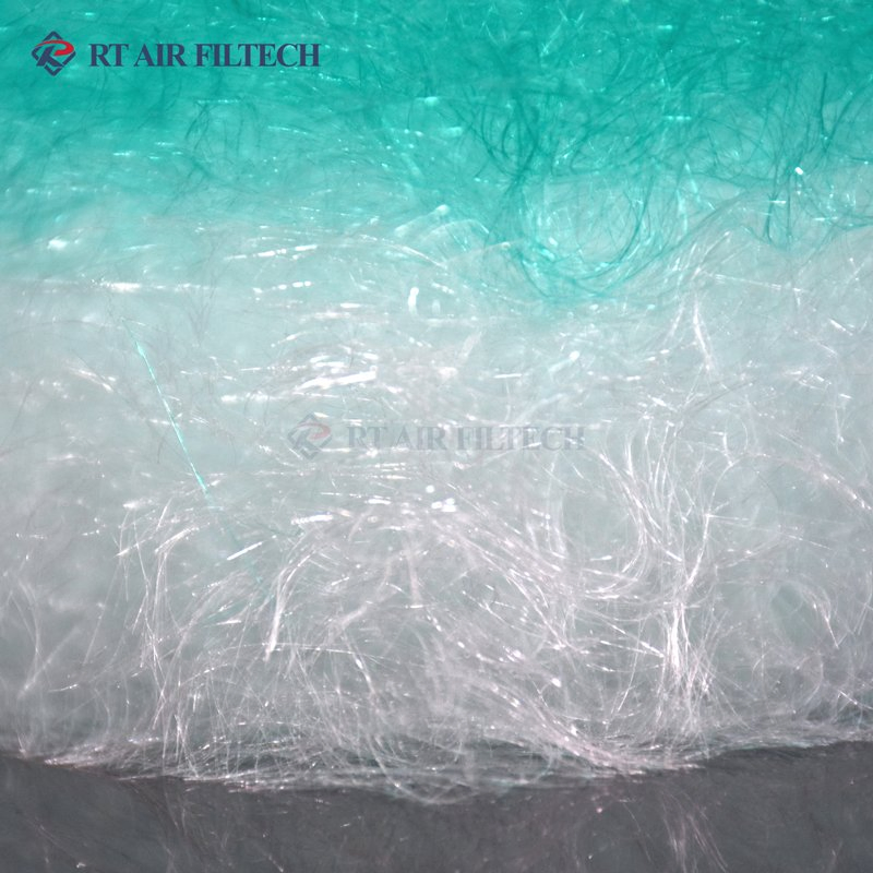 Green and White 250g Fiberglass Paint Stop Floor Filter for Spray Booth