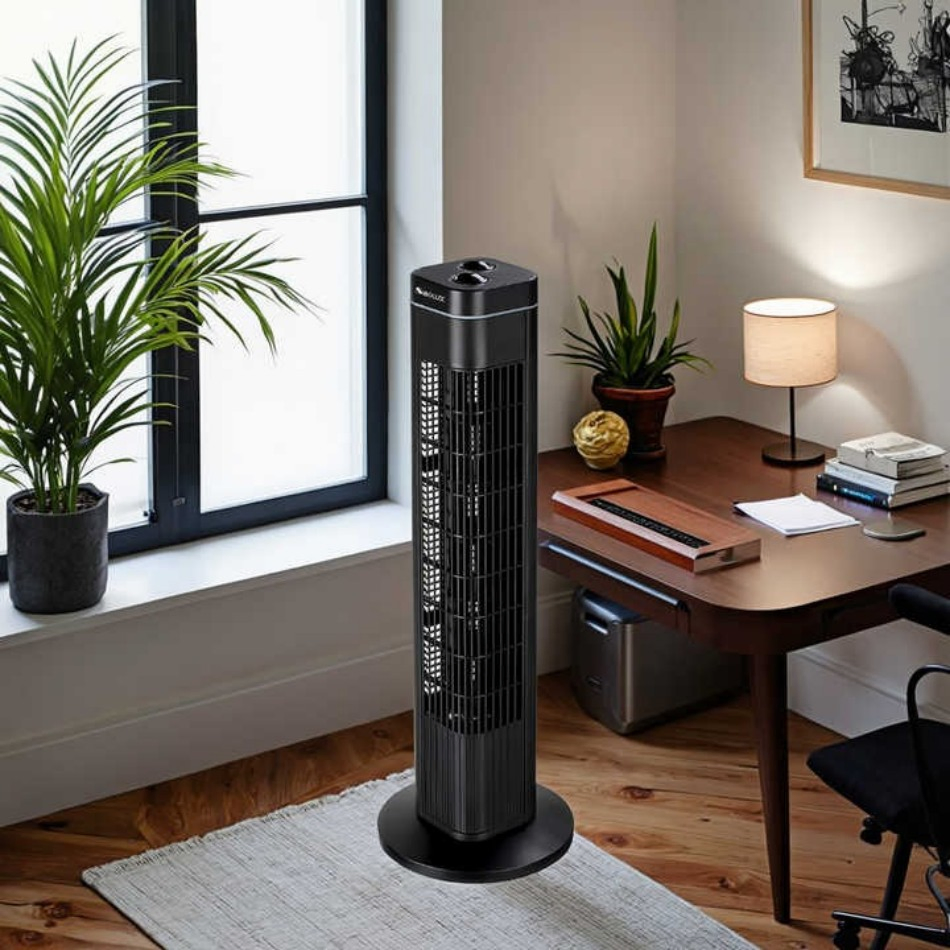 29-Inch Modern Tower Fan: Energy-Efficient Home Appliance Design