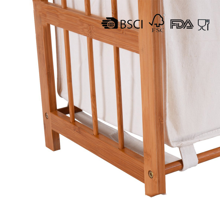 Eco-Friendly Bamboo Laundry Hamper for Stylish Home Storage
