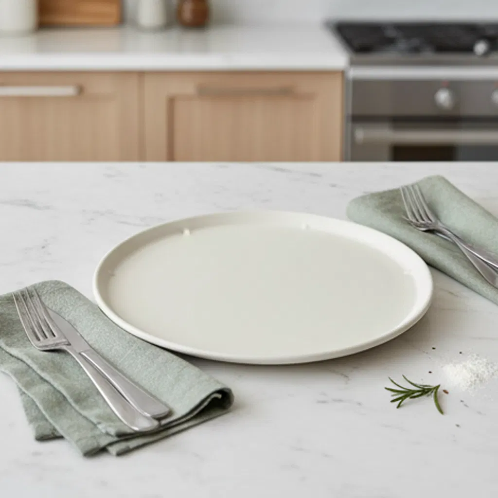 Eco-Friendly Sugarcane Bagasse Pizza Pan - Disposable Baking Solution